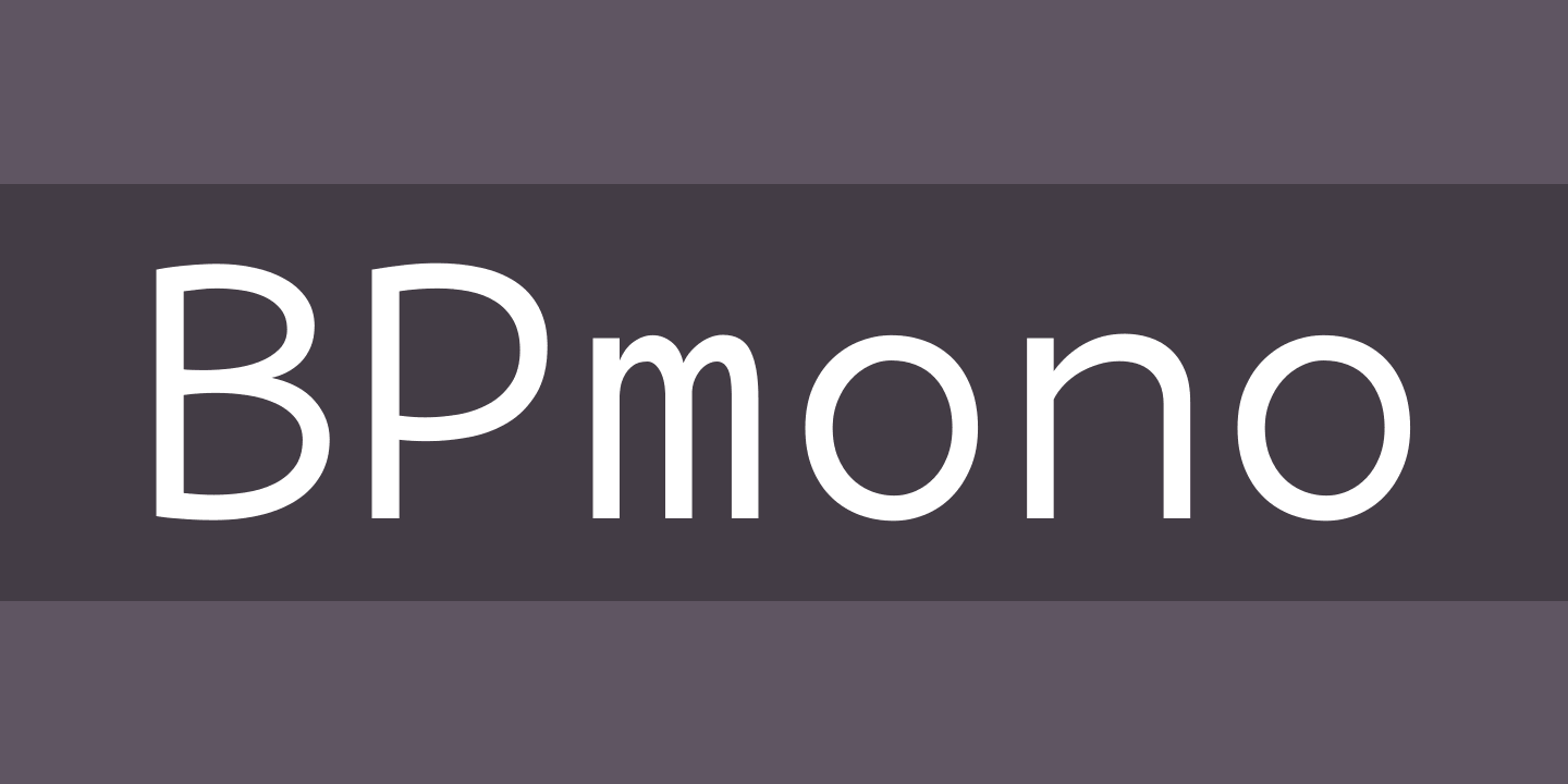 BPmono Font